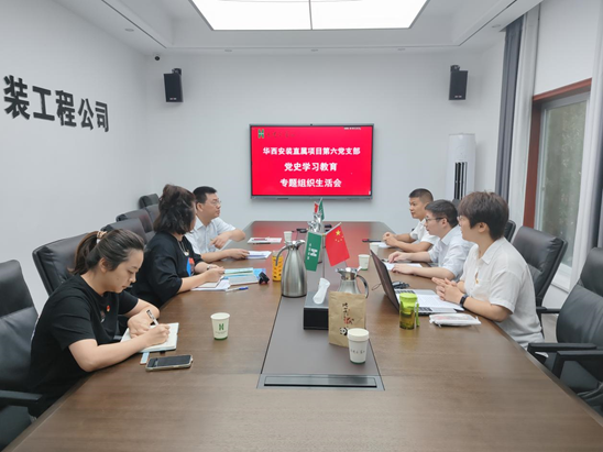 直屬項目第六黨支部召開黨史學(xué)習(xí)教育專題組織生活